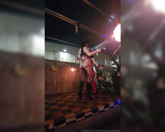 Mistress DeVille aka deville mistress - 26-05-2024 OnlyFans Video - A little clip from my performance at the DnD event With my g