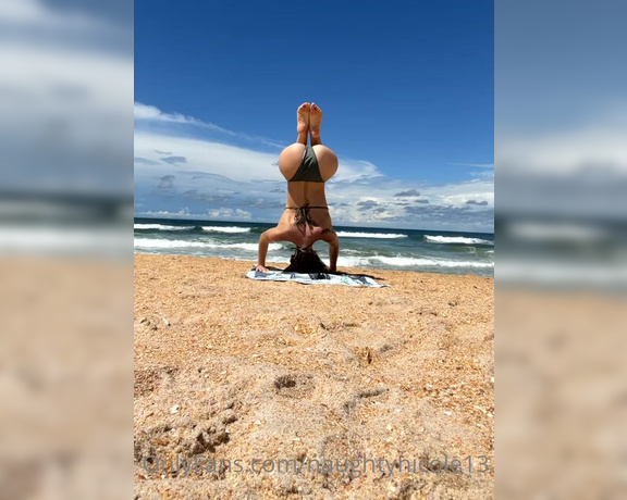 Nicole the Divine aka nicolethedivine Foot Fetish - 09-21-2022 OnlyFans Video - Lil morning yoga at the beach