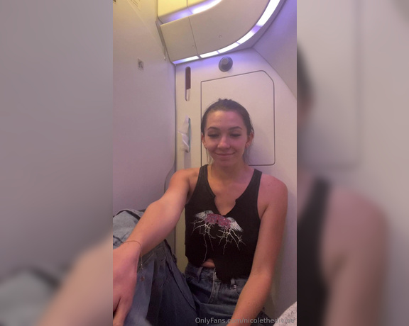 Nicole the Divine aka nicolethedivine Foot Fetish - 12-26-2023 OnlyFans Video - Bathroom fun on the airplane