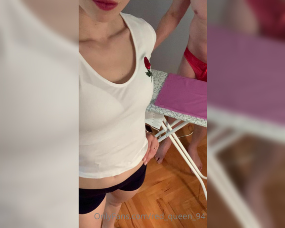 Red  Queen aka red_queen_94 Femdom - 07-05-2021 OnlyFans Video - I hate ironing so I dont do it  and I bully my cuck while hes