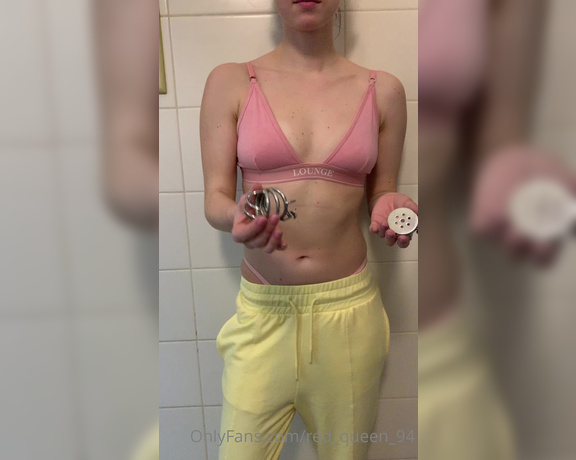 Red  Queen aka red_queen_94 Femdom - 02-27-2023 OnlyFans Video - We will start with the bigger cage and slowly progress so you can finally wear the