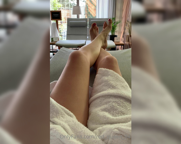 Red  Queen aka red_queen_94 Femdom - 05-01-2023 OnlyFans Video - Enjoying my sub funded relaxing day Feeling weak for my divine feet Feeling weak for the