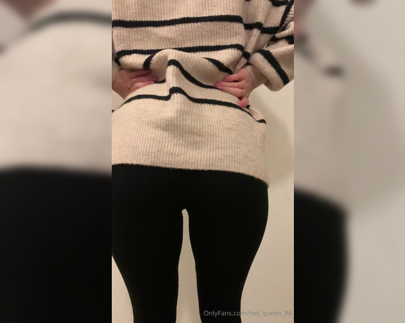 Red  Queen aka red_queen_94 Femdom - 10-30-2023 OnlyFans Video - Are you weak for my ass in leggings Are you going to be my obedient little