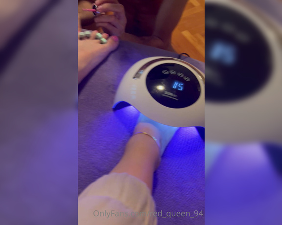 Red  Queen aka red_queen_94 Femdom - 04-26-2023 OnlyFans Video - Take a good care of my feet Make my toes pretty