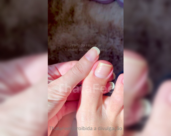 ThatAFeet aka . thatafeet Foot Fetish - 09-08-2021 OnlyFans Video - Tour pelos dedinhos e unhas sem esmalte recém lixadas