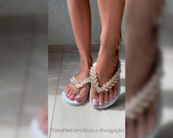 ThatAFeet aka . thatafeet Foot Fetish - 02-08-2022 OnlyFans Video - Do u Like this flip flops