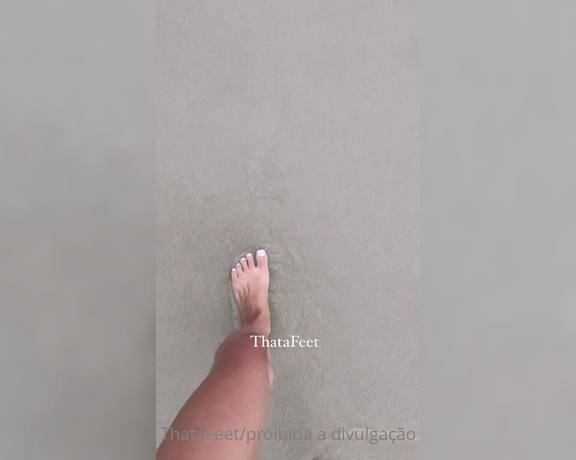 ThatAFeet aka . thatafeet Foot Fetish - 01-10-2023 OnlyFans Video - Pegadas na areia