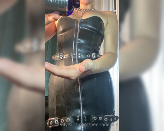 Neena De Ville aka neenadeville Femdom - 06-12-2020 OnlyFans Video - Dont you wish it were you shining my latex