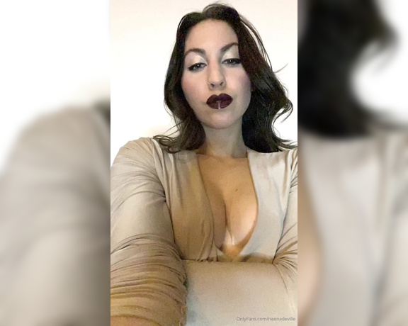 Neena De Ville aka neenadeville Femdom - 04-19-2020 OnlyFans Video - Im turning myself on, dribbling spit all over my tits