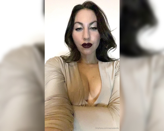 Neena De Ville aka neenadeville Femdom - 04-19-2020 OnlyFans Video - Im turning myself on, dribbling spit all over my tits