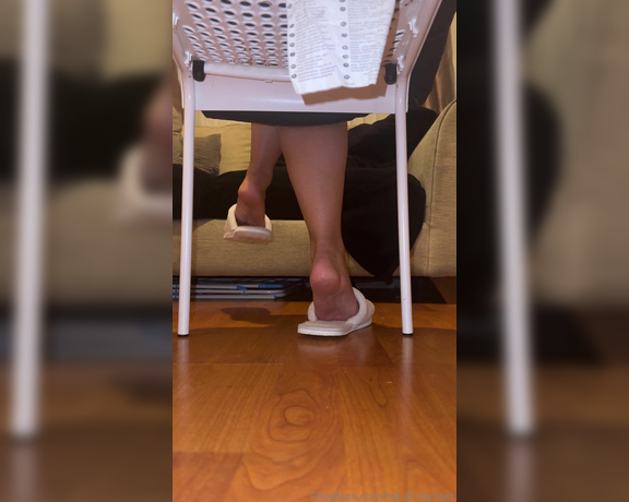 FeetAngel aka fallatmyfeet Foot Fetish - 03-03-2024 OnlyFans Video - You dirty pervert Perving on me and my slippers again