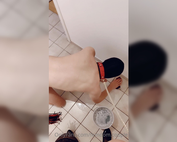 Femdom Couple aka femdomcouple Femdom - 05-09-2022 OnlyFans Video - Today I ordered hubby to clean the floor