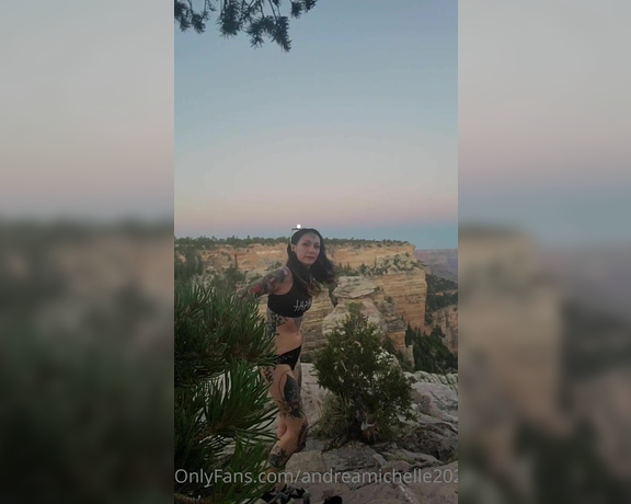 Michelle Masque aka michellemasque Findom - 09-03-2020 OnlyFans Video - Naked in the Grand Canyon, full moon