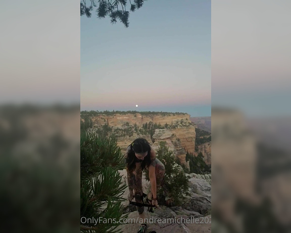 Michelle Masque aka michellemasque Findom - 09-03-2020 OnlyFans Video - Naked in the Grand Canyon, full moon