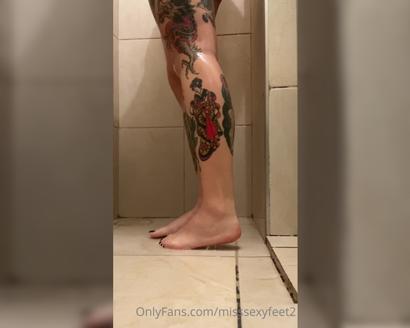 MissSexyFeet aka misssexyfeet2 Foot Fetish - 03-21-2021 OnlyFans Video - Shower time Enjoy the view