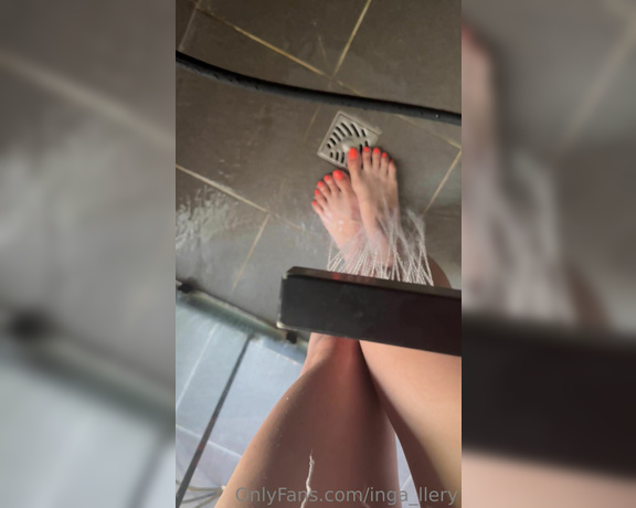 Inga_llery aka inga_llery Foot Fetish - 08-16-2023 OnlyFans Video - Do you like maybe i have to film more in shower maybe wearing heels in shower