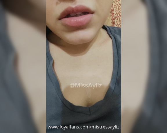 Mistress Ayliz Video with lots of spitting and lots of punishment (LoyalFans)