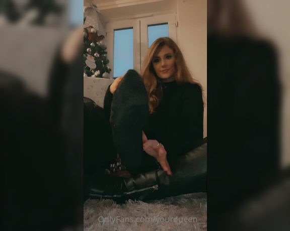 Daddy Serena aka all4serenab Femdom - 12-09-2020 OnlyFans Video - I have had my boots and socks on alll dayyyy long  Time to set free