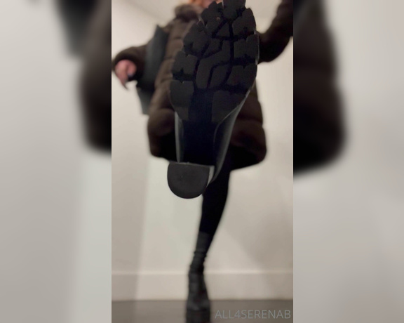 Daddy Serena aka all4serenab Femdom - 01-27-2023 OnlyFans Video - Your view as my boot licking slave