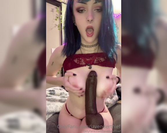 Lavenderthief aka lavenderthief Findom - 09-16-2024 OnlyFans Video - Stroke along while I make a BBC cum all over my tits