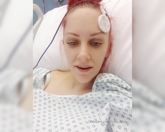 Ruby Onyx aka Ruby_onyx OnlyFans - Hello from my hospital bed