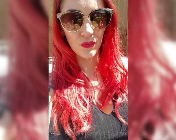 Ruby Onyx aka Ruby_onyx OnlyFans - Having a lovely time in the sunshine!