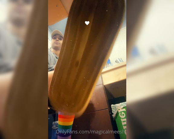 Magical Mesha aka magicalmeesh Foot Fetish - 04-15-2023 OnlyFans Video - just a quick 47 sock seconds  a quick sniff