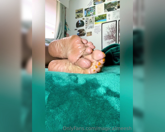 Magical Mesha aka magicalmeesh Foot Fetish - 06-28-2023 OnlyFans Video - Laying down reading and I thought to make this for you guys