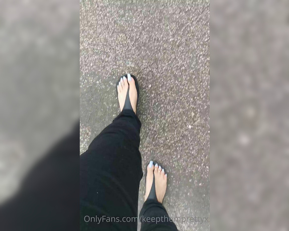 KTP aka keepthemprettyx Foot Fetish - 06-08-2022 OnlyFans Video - Walking the dog this morning  walk with me and dont take your eyes off those