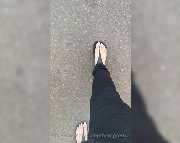 KTP aka keepthemprettyx Foot Fetish - 06-08-2022 OnlyFans Video - Walking the dog this morning  walk with me and dont take your eyes off those