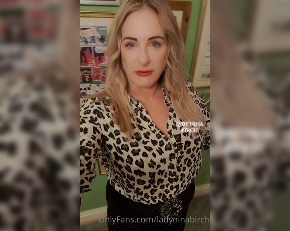 Lady Nina Birch aka ladyninabirch Findom - 10-13-2022 OnlyFans Video - Sexy office wear when your Secretary finds out your dirty little secrets and uses them to