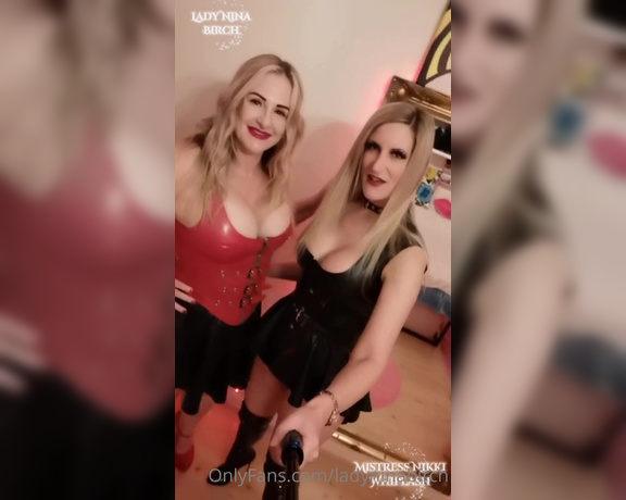 Lady Nina Birch aka ladyninabirch Findom - 03-28-2023 OnlyFans Video - Had a fabulous time playing with sissies with my stunning friend the famous Mistress nikkiwhiplash