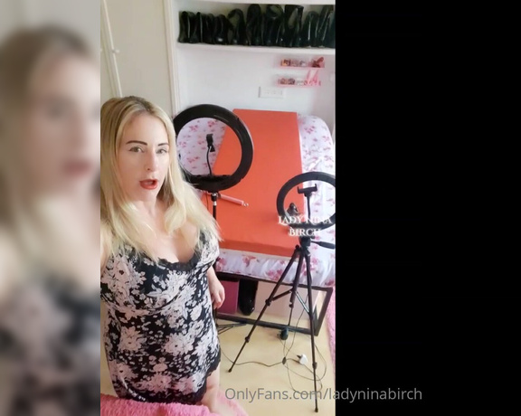 Lady Nina Birch aka ladyninabirch Findom - 08-10-2022 OnlyFans Video - Filming day today a little pre_filming message