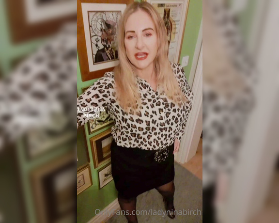 Lady Nina Birch aka ladyninabirch Findom - 11-04-2022 OnlyFans Video - Good evening Heres yesterday mornings little pre_session vid for you