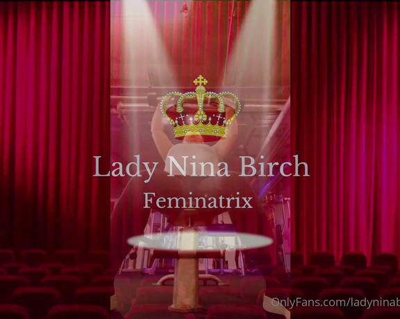 Lady Nina Birch aka ladyninabirch Findom - 01-25-2023 OnlyFans Video - Building up my shoulders  the power behind my cane strokes will make your eyes water