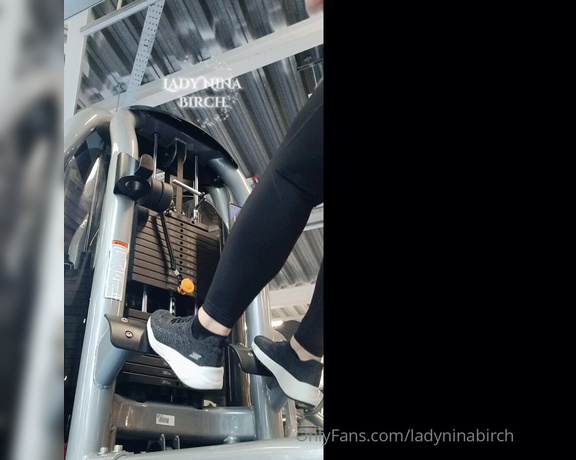 Lady Nina Birch aka ladyninabirch Findom - 07-22-2023 OnlyFans Video - Good afternoon Wasnt feeling strong today but I surprised myself and hit the weights hard glutes