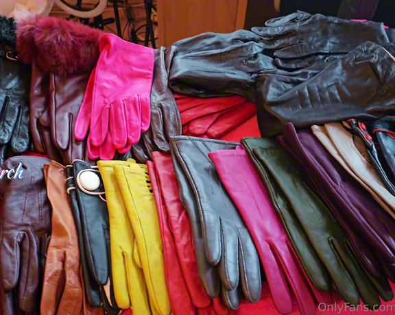 Lady Nina Birch aka ladyninabirch Findom - 01-12-2024 OnlyFans Video - So many beautiful leather gloves in my collection  I feel like wearing a few pairs