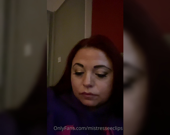 Mistress Eclipse aka mistresseeclips Femdom - 02-13-2021 OnlyFans Video - I have to eat last thing at night and first thing in the morning if Im