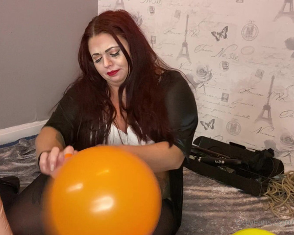 Mistress Eclipse aka mistresseeclips Femdom - 01-21-2021 OnlyFans Video - Balloon blowing then popping   and deflating the doll