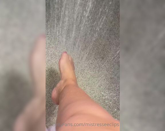 Mistress Eclipse aka mistresseeclips Femdom - 07-11-2022 OnlyFans Video - Pretty feet in the shower