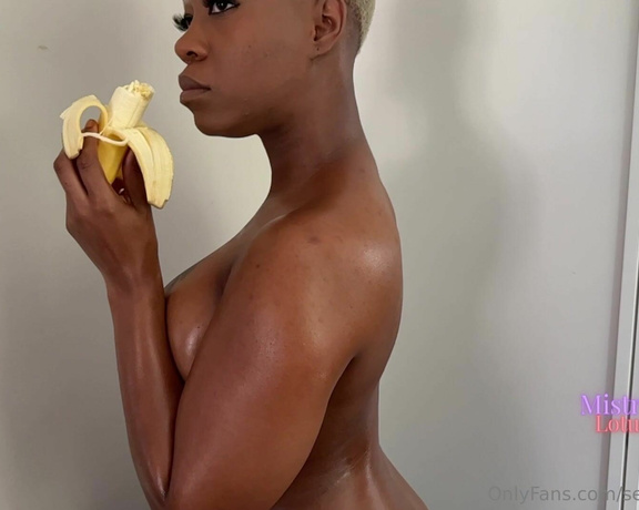 Mistress Lotus aka sensualotus420 Femdom - 04-10-2023 OnlyFans Video - I love to eat fruit Especially bananas but Ive never really been captured eating one