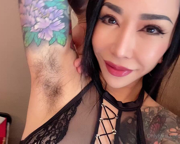 Mistress Youko aka mistressyouko Findom - 06-25-2024 OnlyFans Video - Do you crave sniffing the aroma of My sweaty hairy armpits Beg for it