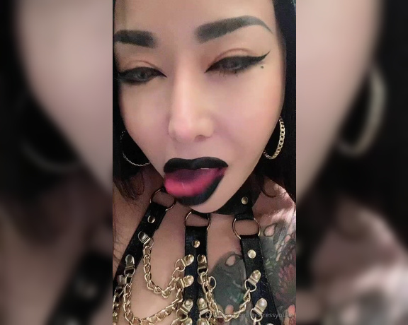 Mistress Youko aka mistressyouko Findom - 08-12-2024 OnlyFans Video - Tell me how much you love My black lips and sweet saliva, slave