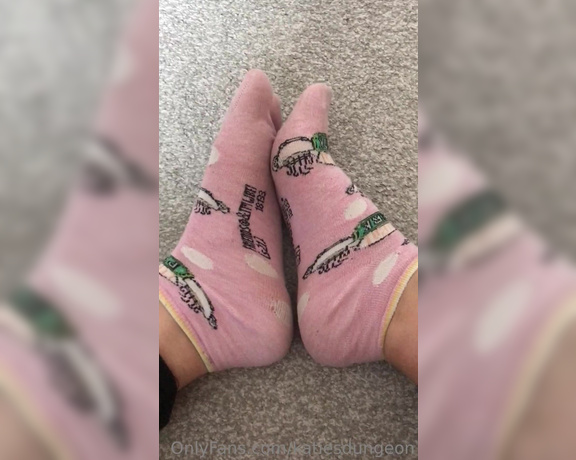 NurseKatiesFeet aka katiesdungeon Foot Fetish - 05-13-2023 OnlyFans Video - Gym socks being taken off  My usual buyer for these has gone MIA