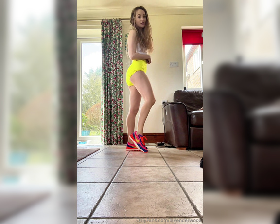 Lavender Wood aka lavenderwood Findom - 05-06-2024 OnlyFans Video - Just doing my little catwalk in my colourful trainers