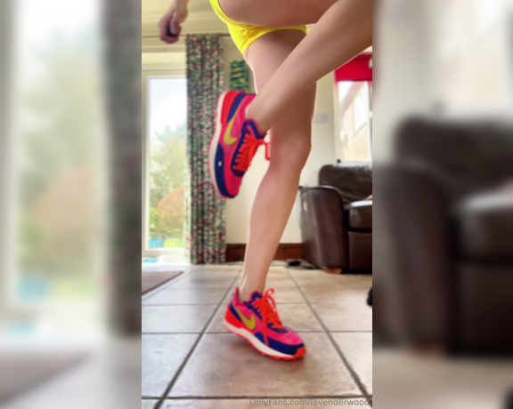 Lavender Wood aka lavenderwood Findom - 05-06-2024 OnlyFans Video - Just doing my little catwalk in my colourful trainers