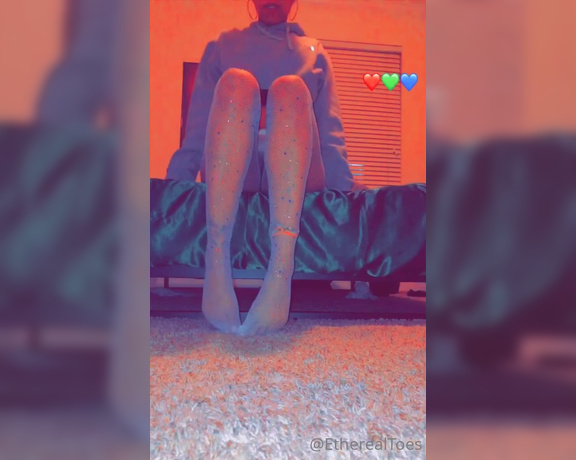 EtherealToes aka etherealtoes Foot Fetish - 01-15-2022 OnlyFans Video - Imagine my fishnets on your face and dick stockingfetish