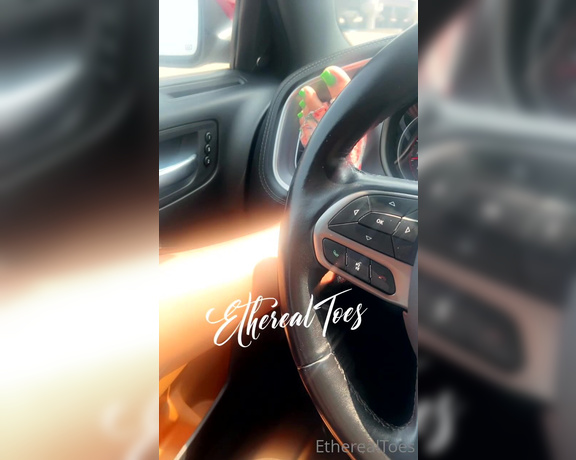 EtherealToes aka etherealtoes Foot Fetish - 06-22-2023 OnlyFans Video - Natural Speed Goddess behind the wheel