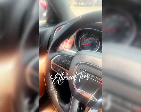 EtherealToes aka etherealtoes Foot Fetish - 06-22-2023 OnlyFans Video - Natural Speed Goddess behind the wheel