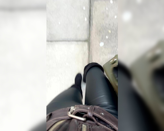 God Scarlette aka godscarlette Findom - 12-17-2021 OnlyFans Video - Black knee_high boots to stomp on your face amp a tight leather jacket  trousers combo